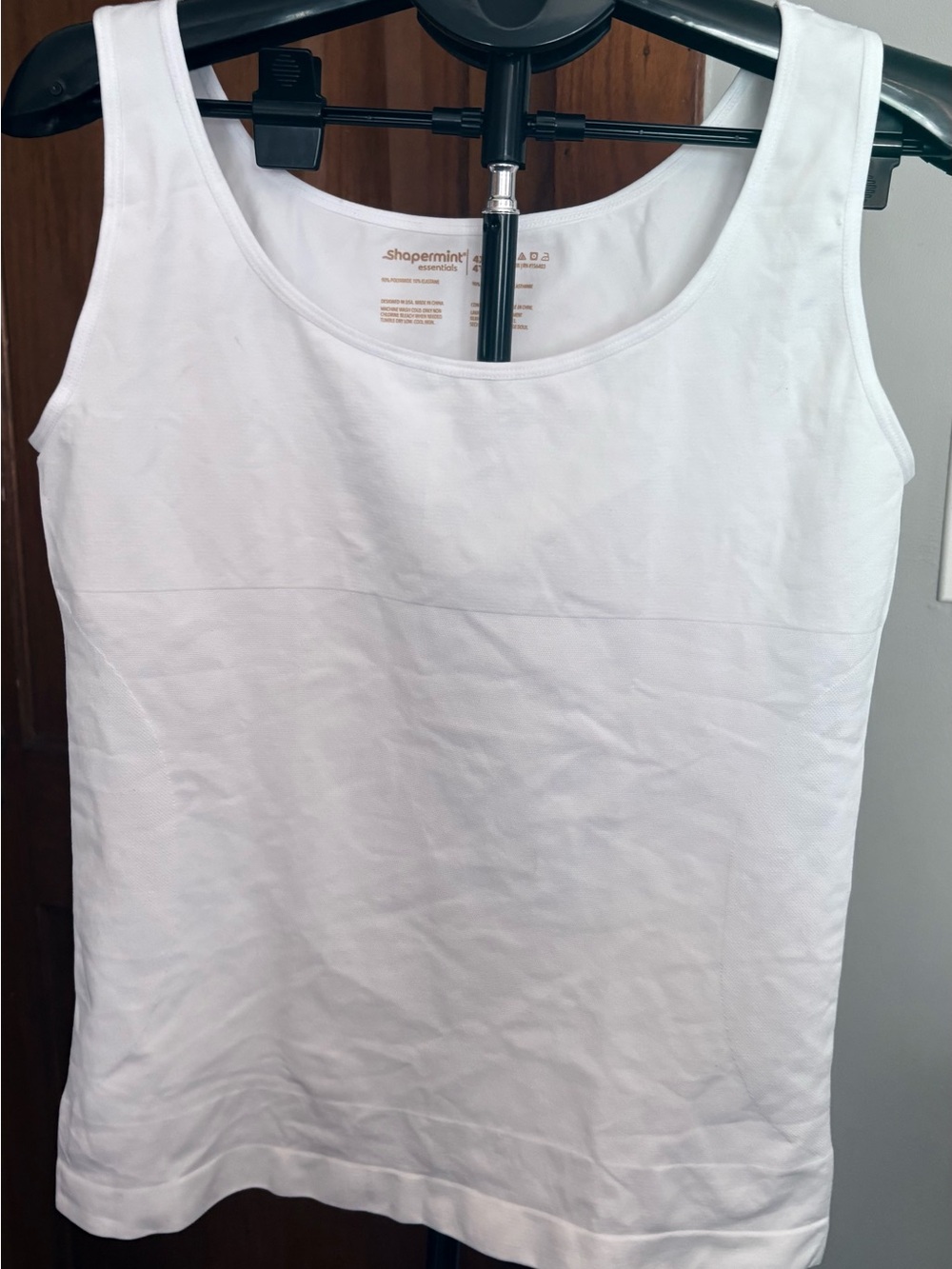 Shapermint White Scoop Tank Top